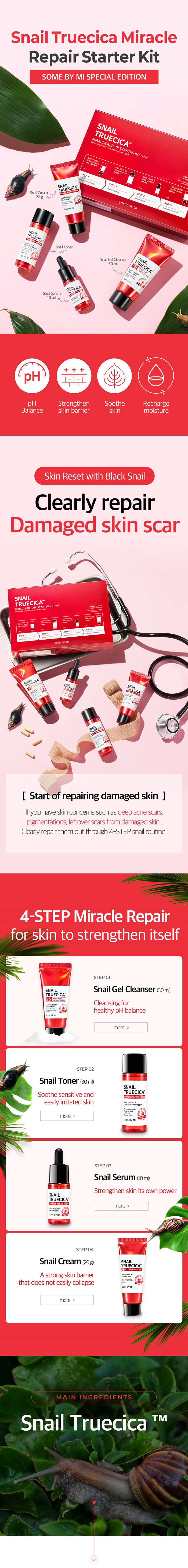 Snail Truecica Miracle Repair Starter Kit - The Ichigo Shop